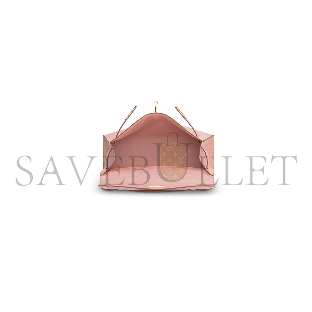 HERMÈS MASTER A TERRE CUITE OSTRICH KELLY POCHETTE WITH GOLD HARDWARE (22*14*7cm)